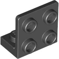 LEGO® 99207c11 - LEGO fekete lap 1 x 2 - 2 x 2 inverz fordító (99207c11)