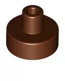 LEGO® 20482c88 - LEGO vörösesbarna kerek csempe, 1 x 1 méretű, pin csatlakozóval (20482c88)