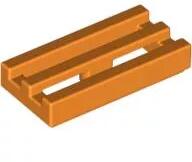 LEGO® 2412bc4 - LEGO narancssárga csempe 1 x 2 méretű, rács (2412bc4)