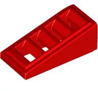 LEGO® 61409c5 - LEGO piros kocka 18° lejtő 2 x 1 x 2/3 méretű 4 lyukkal (61409c5)