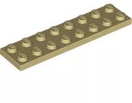 LEGO® 3034c2 - LEGO világos krémszínű (tan) lap 2 x 8 méretű (3034c2)