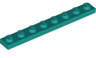 LEGO® 3460c39 - LEGO sötét türkiz lap 1 x 8 méretű (3460c39)