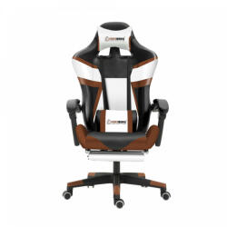 Herzberg HG-8082: Tri-color Gaming and Office Chair with T-shape Accent Coffee (Y_HG-8082-COF)