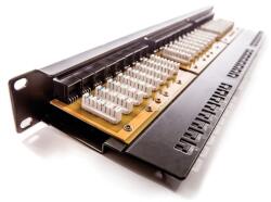 KELine Patch Panel CAT. 6 UTP 24 portos 1U Kompakt, Fekete 606059 (606059)