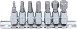 BGS technic Rátűzőkulcs - crowa+bit 1/4" imbusz készlet 7 db-os, 4 - 12 mm (9-2161)