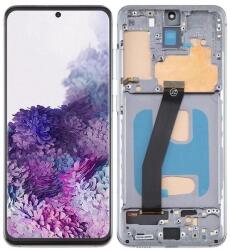  GH82-31433C Samsung Galaxy S20 / S20 5G TFT LCD kijelző érintővel szürke kerettel, előlap (Cosmic Grey) (GH82-31433C)