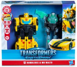 Hasbro Set 2 figurine Transformers, Earthspark, Bumblee Bee si Mo Malto, F8439 Figurina