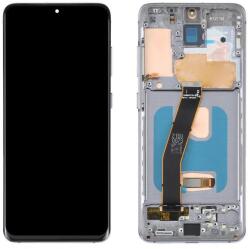 GH82-31433D Samsung Galaxy S20 / S20 5G szürke OLED kijelző érintővel kerettel előlap (GH82-31433D)