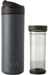 Viva Cană de călătorie cu infuzor de ceai RECHARGE ANYTIME 460 ml, gri, Viva Scandinavia (VS82045)