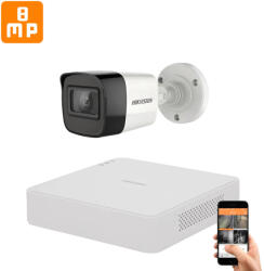 Hikvision 8 megapixeles 1 kamerás kamera rendszer 30 méter látótávolsággal