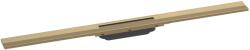 Hansgrohe RainDrain Flex - Lineáris zuhanytálca rozsdamentes acél ráccsal 900, helyigényes, rövidíthető, bronz csiszolt bronz színű 56045140 (56045140)
