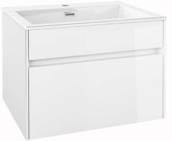 kielle Nefia - Mosdószekrény 60 cm, 2 fiókos, fényes fehér 50027S600 (50027S600)
