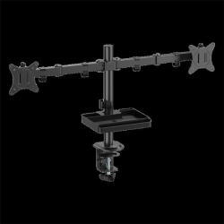 ADVANCE Monitor Asztali konzol - XTENDMOUNTS Dual (17-32", Max. : 2x9kg, dönthető, forgatható, fekete)
