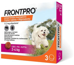 Akciós FrontPro rágótabletta 2-4kg-os kutyáknak 1 tabletta (A termék lejárati ideje: 2025.03. 31. )