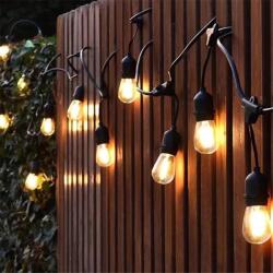 ProGarden 20 LED-es hosszabbítható jégcsap lámpafüzér, teraszvilágítás, időjárásálló IP44, S14, 12 m - meleg fehér (LG1000020)