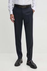HUGO BOSS gyapjú nadrág sötétkék, testhezálló, 50469174 - sötétkék 58