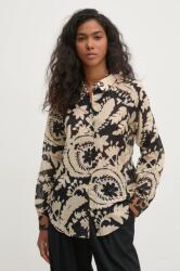 Pedro del Hierro pamut ing női, galléros, bézs, relaxed, 6638201 - bézs L