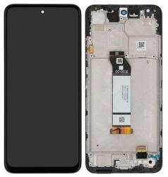 Xiaomi Redmi Note 10 5G/Note 10T 5G/Poco M3 Pro 5G, LCD kijelző érintőplexivel és előlap kerettel, fekete (GYÁRI)