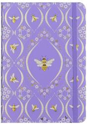BSB notesz (12, 7x17, 7 cm, 160 old. vonalas, gumis) Florentine Bees (5) (343031)