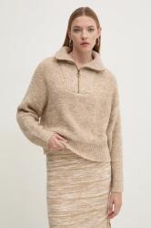 Billabong pulóver Lost Heaven meleg, női, bézs, félgarbó nyakú, EBJSW00120 - bézs L