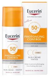 Eucerin Sun Photoaging Control SZÍNEZETT napozó krém arcra Fair FF50+ 50ml világos