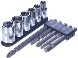 SK11 11 darabos univerzális bit és dugókulcs készlet - SCB-107