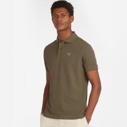 Barbour Tartan Pique Polo Shirt - Dark Olive - S