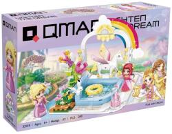 Qman 32019 - Unicornisos medence építőjáték - 100% kompatibilis minden más kedvelt márkával - epitojatek