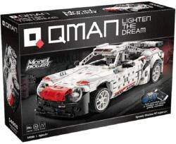 Qman 54008 - Speedy Shadow fehér sportautó - 100% technic-kompatibilis építőjáték
