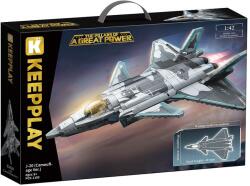 Qman 22020 - Chengdu J-20 lopakodó harci repülőgép - 100% technic-kompatibilis építőjáték