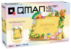 Qman 36011-2 - Szivárvány Képkeret építőjáték - 100% kompatibilis minden más kedvelt márkával