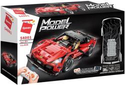 Qman 54001 - Tech piros sportautó - 100% technic-kompatibilis építőjáték - epitojatek