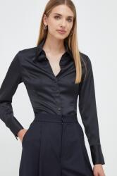 GUESS ing női, galléros, fekete, slim - fekete XL