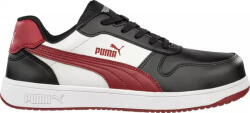  640200 PUMA Védőcipő (39) - Frontcourt BLK/WHT/RED LOW S3L ESD FO HRO SR (PUM-640200-39)