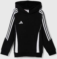 Adidas gyerek felső TIRO24 SWHOODY fekete, nyomott mintás, kapucnis - fekete 164