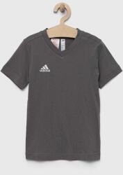 Adidas gyerek pamut póló ENT22 TEE Y szürke, nyomott mintás - szürke 128