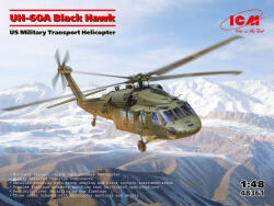 ICM UH-60A Black Hawk, US Military Transport Helicopter 1: 48 (48361)