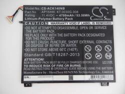 VHBW Akkumulátor Acer Aspire One CloudBookhoz, 4700 mAh (800112716)