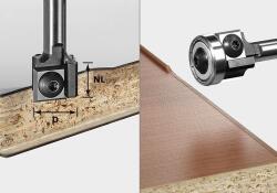 Festool Homlokvágó forgókéssel S8 HW D19 12x12 KL OFK (499806)