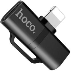 hoco. Adapter - Splitter SoundSplit Lightning és 2 x Lightning (11757)