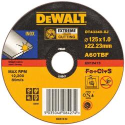 DEWALT Extreme Inox Vágókés 125*1.0mm Dt43340 (dt43340)