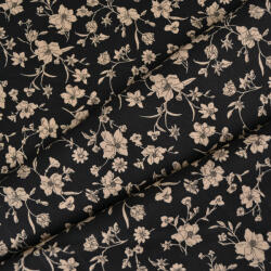 Takoy Popelín pamut anyag Eny fekete