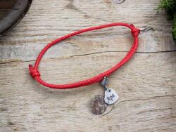 R. M. ékszer Apai szeretet vörös paracord karkötő (15924RM)