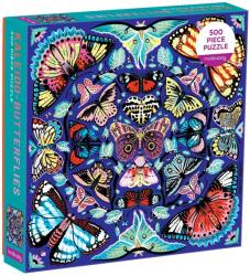 Mudpuppy Galison- Kaleido-Butterflies 500 darabos családi puzzle (ZKUK9780735362345)