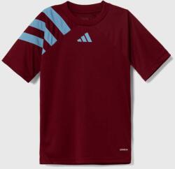 Adidas gyerek póló FORTORE23 JSY Y bordó, nyomott mintás, IT5651 - burgundia 128