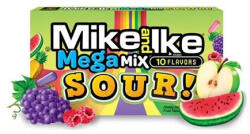 Mike and Ike Mega Mix Sour savanyú-gyümölcsös cukorkák 120g - delfinbuvar
