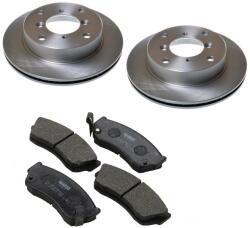 Nipparts Suzuki Swift féktárcsa + fékbetét szett 1.0-1.3 1990-1997 Optimal (Made In Germany) tárcsák és betétek (55311-80F01, 55200-61880)
