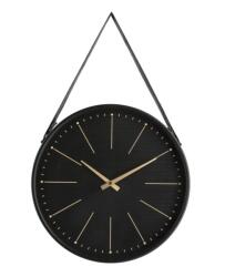 Bizzotto Ceas perete negru auriu Timely 40x6x66 cm (0182395deco)