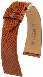 Hirsch Curea din piele Hirsch Lizard M 01866170-1, maro, piele de șopârlă 14 mm