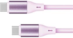 Krüger&Matz USB C kábel - USB C 1m szilikon rózsaszín Kruger&Matz Basic